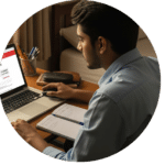boy in front of laptop