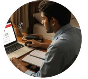 boy in front of laptop